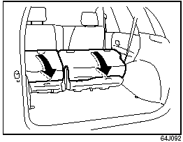 3) Raise the seatback until it locks into place.