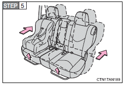 Move the seats to the rear-most