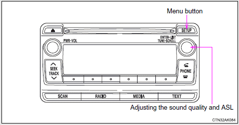 Using the audio control function