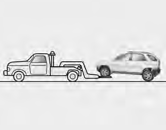 On 2WD vehicles, it is acceptable to tow the vehicle with the rear wheels on